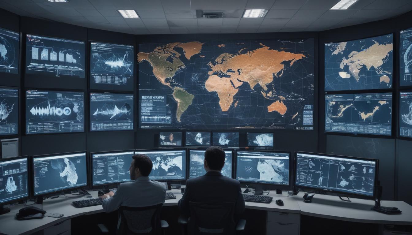 An image illustrating Cybersecurity Threats, Geopolitical Cyber Warfare, and Emerging Digital Frauds in February 2026