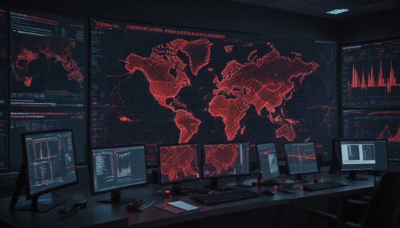 An image illustrating Cybersecurity Threats Escalate Amid Geopolitical Tensions, Financial Fraud, and Evolving Ransomware Tactics