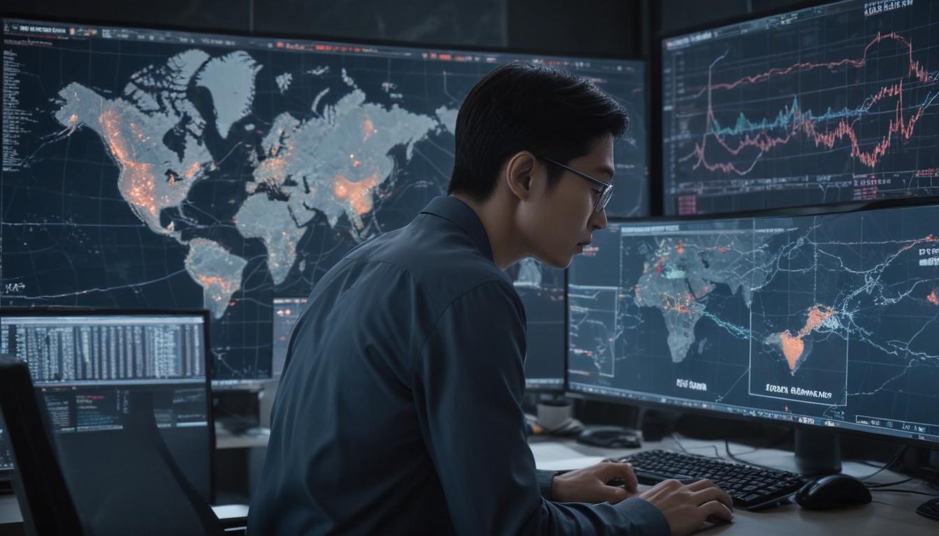 An image illustrating Cybersecurity Breaches AI Governance Gaps and Global Scam Crackdowns