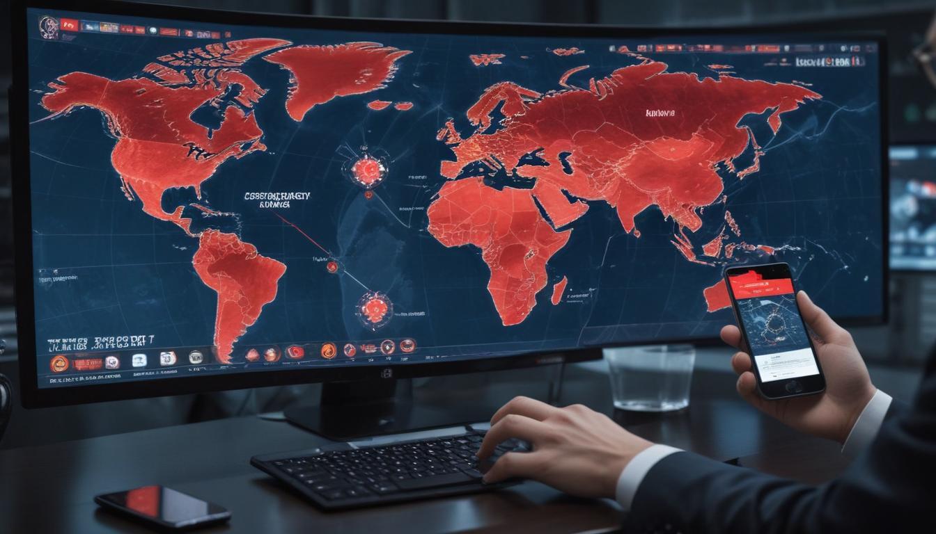 An image illustrating Global Cybersecurity Incidents and Alerts March 16 2026: Rising Threats Phishing Surges and Diplomatic Tensions
