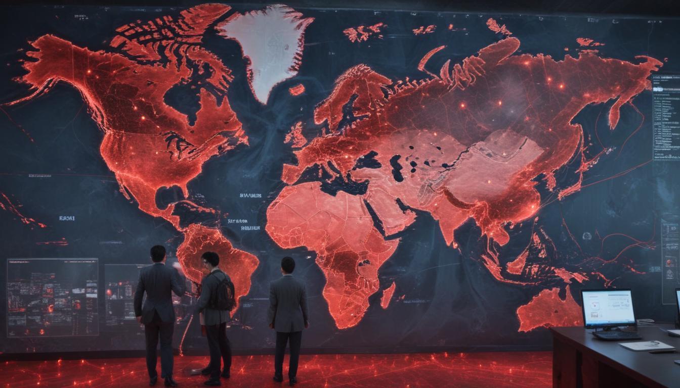 An image illustrating Global Cybersecurity Threats Escalate in April 2026