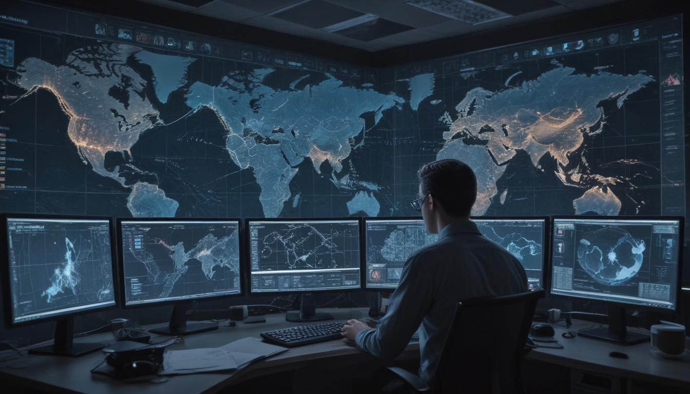 An image illustrating Global Cybersecurity Threats Escalate April 2026