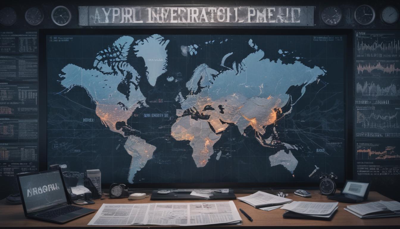 An image illustrating Global Cyber Threats Escalate Fraud Syndicates Data Breaches and Supply Chain Attacks Dominate April 2026