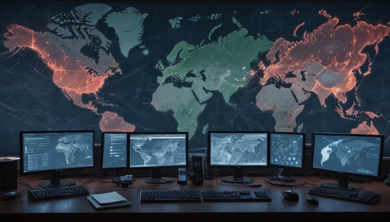 An image illustrating Global Cybersecurity Threats Escalate in April 2026