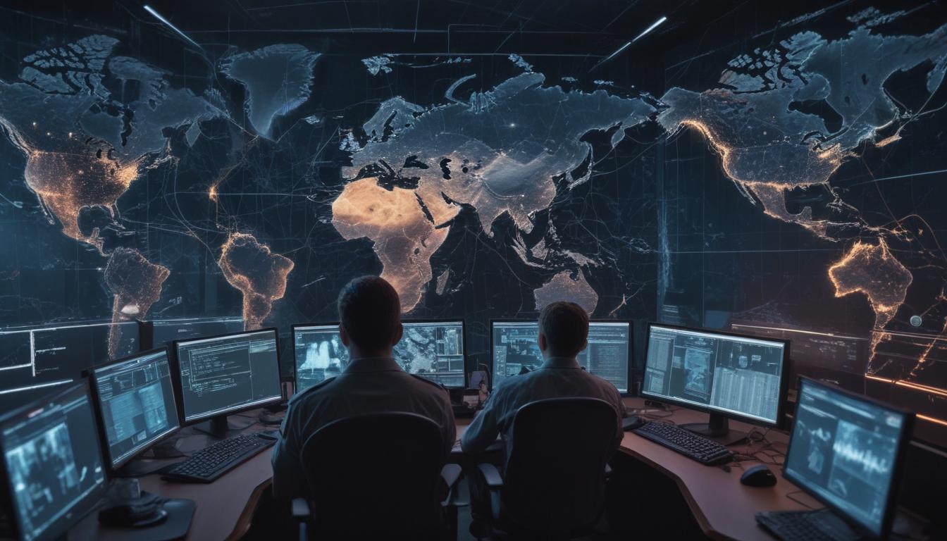An image illustrating Global Cybersecurity Threats Escalate Fraud Syndicates Supply Chain Attacks and Massive Data Breaches Dominate April 2026