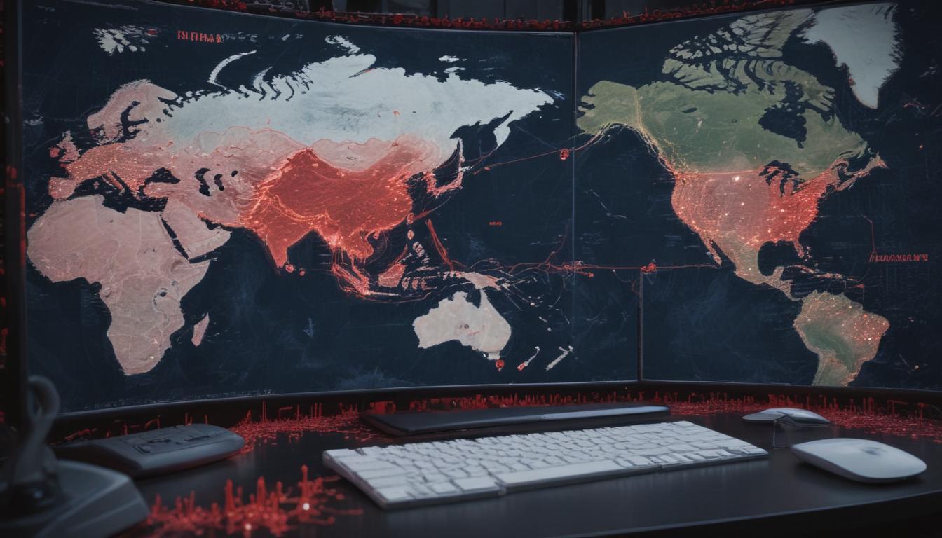 An image illustrating Global Cybersecurity Threats Escalate: Fraud Syndicates, Data Breaches, and Supply Chain Attacks