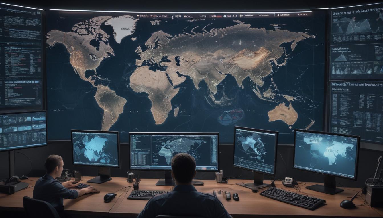 An image illustrating Global Cyber Threats Escalate Fraud Syndicates Data Breaches and Cross-Border Scams Dominate Headlines