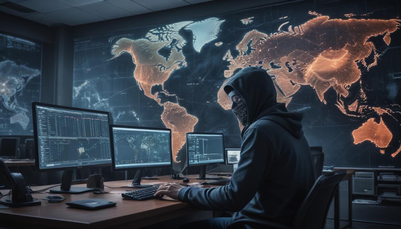 An image illustrating Global Cybersecurity Threats Escalate Fraud Syndicates Phishing Scams and Critical IT Disruptions