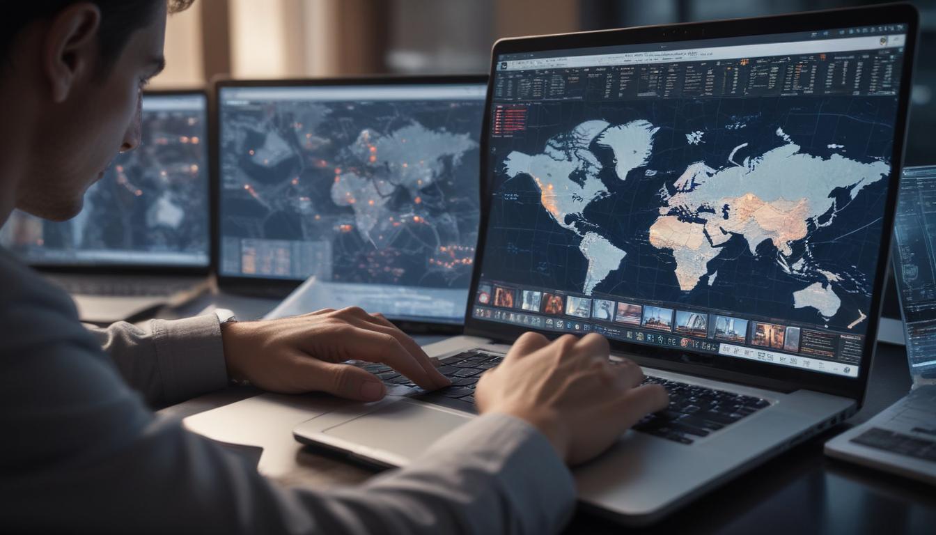 An image illustrating Rising Cybersecurity Threats and Global Enforcement Actions